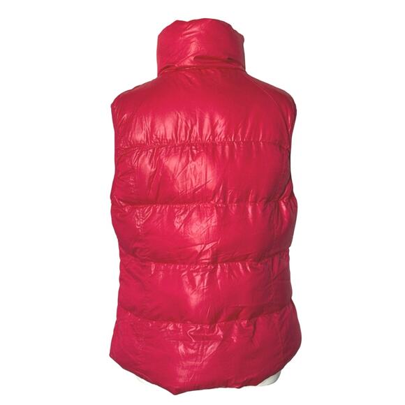 CI SONO Los Angeles Outerwear Women’s Red Sleeveless Puffer Vest Size Medium NEW - Picture 3 of 6
